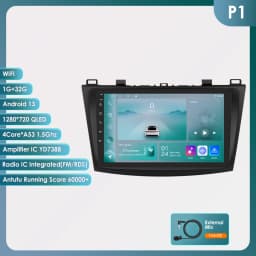 Hizpo AI Voice Octa Core Car Radio For Mazda 3 2010 - 2013 Carplay 4G Multimedia video Player GPS 2din Autoradio Android Auto BT