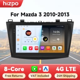 Hizpo AI Voice Octa Core Car Radio For Mazda 3 2010 - 2013 Carplay 4G Multimedia video Player GPS 2din Autoradio Android Auto BT