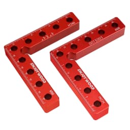 ENJOYWOOD 2pcs 100-160mm Woodworking Right Angle Positioning Clamp 90 Degree Clamp Square L-Shaped Fixture Splicing Square Ruler
