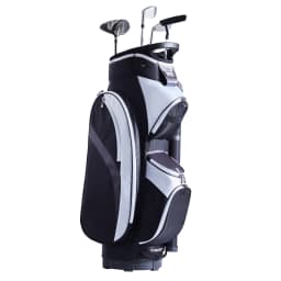 SucceBuy Golf Cart Bag 36” Multiple Pockets Premium Nylon Cart Bag Durable Golf Bags for Men Women Black Color-Block