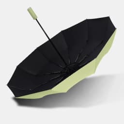 Automatic Umbrella Water Resistant Anti-slip Handle Protective Sleeve Fold 10 Ribs Umbrella for Men and Women Carabiner Handle T