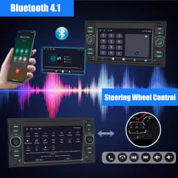 DAB For Ford Transit MK7 Fiesta Fusion Kuga C/S-Max Galaxy Android 13 2+64G Apple Carplay Android Auto Car Stereo GPS WIFI RDS