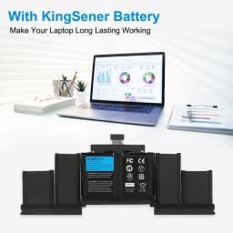 KingSener A1618 Battery For Apple MacBook Pro 15" Retina A1398 2015 Year 020-00079 MJLQ2LL/A MJLT2LL/A With Free Tools 11.36V 99.5Wh