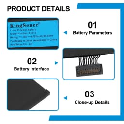 KingSener A1618 Battery For Apple MacBook Pro 15" Retina A1398 2015 Year 020-00079 MJLQ2LL/A MJLT2LL/A With Free Tools 11.36V 99.5Wh