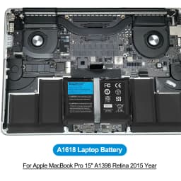 KingSener A1618 Battery For Apple MacBook Pro 15" Retina A1398 2015 Year 020-00079 MJLQ2LL/A MJLT2LL/A With Free Tools 11.36V 99.5Wh