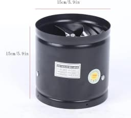 Inline Extractor Fan Diameter 150 mm Pipe Fan Axial Fan 780 m³/H Exhaust Air Supply Air Pipe Fan for Bathroom, Toilet, Kitchen