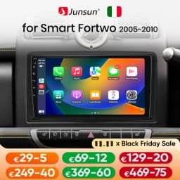 Junsun AI voice Wireless Carplay Android Auto radio For Smart Fortwo 451 2005 -2010 Car Intelligent Systems BT 2 din autoradio