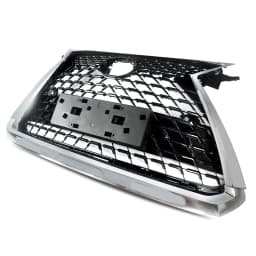 SAIQINGSP Front Upper Grille Chrome & Black Fit RX350 RX450 2016-2019 Car Accessories Tools