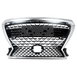 SAIQINGSP Front Upper Grille Chrome & Black Fit RX350 RX450 2016-2019 Car Accessories Tools