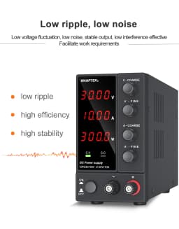 Wanptek Laboratory Power Supply 30V 10A 60V 5A 120V 3A Adjustable Digit Display Voltage Regulator Lab Bench DC Power Supply