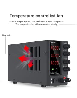 Wanptek Laboratory Power Supply 30V 10A 60V 5A 120V 3A Adjustable Digit Display Voltage Regulator Lab Bench DC Power Supply