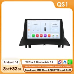 Hizpo Car Intelligent Systems Smart Radio for Renault Megane 2 2002-2009 GPS Wireless CarPlay Android Auto Autoradio 6115 8+128G