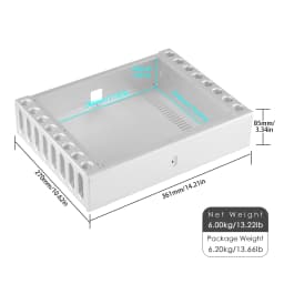 Nobsound Amplifier Enclosure DAC Aluminum Chassisi Preamp Cabinet DIY Case 361×270×85mm