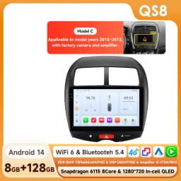 Hizpo 10.1' Car Radio Intelligent Systems For Mitsubishi ASX 1 2010 - 2018 Multimedia CarPlay Android Auto GPS No 2 Din 2din DVD