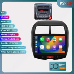 Hizpo 10.1' Car Radio Intelligent Systems For Mitsubishi ASX 1 2010 - 2018 Multimedia CarPlay Android Auto GPS No 2 Din 2din DVD