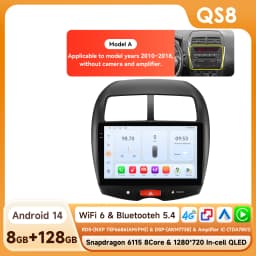 Hizpo 10.1' Car Radio Intelligent Systems For Mitsubishi ASX 1 2010 - 2018 Multimedia CarPlay Android Auto GPS No 2 Din 2din DVD