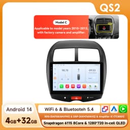 Hizpo 10.1' Car Radio Intelligent Systems For Mitsubishi ASX 1 2010 - 2018 Multimedia CarPlay Android Auto GPS No 2 Din 2din DVD