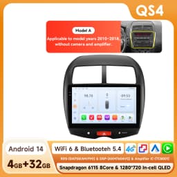 Hizpo 10.1' Car Radio Intelligent Systems For Mitsubishi ASX 1 2010 - 2018 Multimedia CarPlay Android Auto GPS No 2 Din 2din DVD