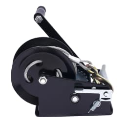 3306.93lbs Manual Winch Hand Crank Winch Boat Winch With 32.81ft Cable 4:1/8:1