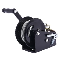 3306.93lbs Manual Winch Hand Crank Winch Boat Winch With 32.81ft Cable 4:1/8:1