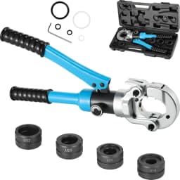 Hydraulic Pipe Crimping Tool with U16 20 25 32mm² Shapes with 360° Rotating Head 8T for Copper/Aluminum Plastic/Pex/PB Pipe
