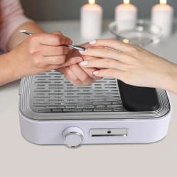 Nail Vacuum Cleaner with Filter Dust Suction 80W for Nail Salon and Home 4000RPM Silent Vacuum Cleaner for Nail Art