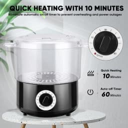 Spa towel heater, 202 ℉ within 10 minutes, multi-purpose quick heating towel vaporizer, used for hydrotherapy, facial