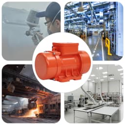 3 Phase 2KN Concrete Vibrator Vibration Motor Vibrating Tool 180W 3600r/mi For Mining, Metallurgy, Electric Power, Construction