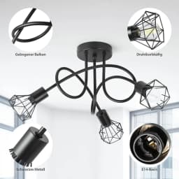 Stylish LED E14 Spider Lamp for Home Decoration, Illuminating Bed, Din & Liv Rooms with Simple Chic Lighting