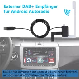 ESSGOO Car USB Android DAB+ Car Radio Adapter Digital Tuner Audio Receiver Antenna For Android Car Stereo Radio Head Unit Player