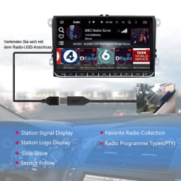 ESSGOO Car USB Android DAB+ Car Radio Adapter Digital Tuner Audio Receiver Antenna For Android Car Stereo Radio Head Unit Player