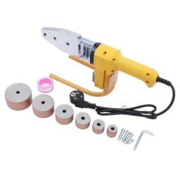 800W Corded Electric Pipe Welding Machine with 6 Mold Heads LED Display Screen for PPR, PPC, PE Materials