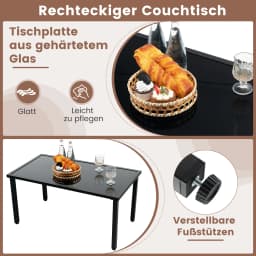 Polyrattan garden furniture set, 4-TLG. Terrace furniture, seating area, seating set for 4 people, garden set incl. 2 Chairs, bench