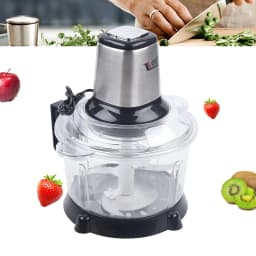 5L Electric Meat Grinder Mincer Mixer Food Chopper 220V 300W Electric Kitchen Chopper 4 Blades Cooking Machine 10000RPM