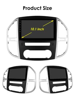 10.1" Hizpo 2Din Android Auto Car Radio for Mercedes Benz Vito W447 2014 - 2021 UI7862 Multimedia 4G BT RDS DSP GPS Navigation
