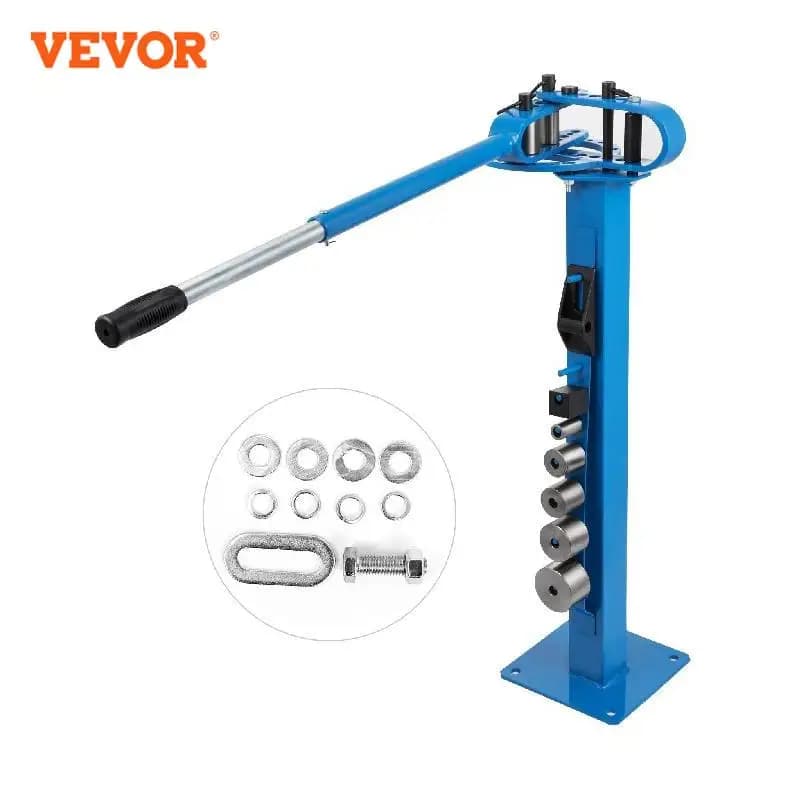 SucceBuy YP-38 Floor Mounted Compact Bender w/ 7 Dies Mutifunctional Telescopic Rubber Handle Copper Steel Tube Bending Tool