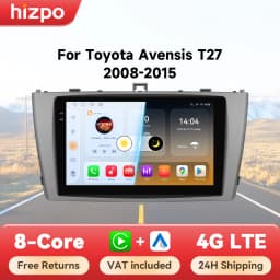 Hizpo 9" Wireless CarPlay Android Auto for Toyota Avensis T27 2008-2015 GPS Car Intelligent Systems Radio Smart Autoradio 6115