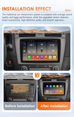 Hizpo 9" Wireless CarPlay Android Auto for Toyota Avensis T27 2008-2015 GPS Car Intelligent Systems Radio Smart Autoradio 6115