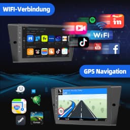 ESSGOO 9" Android 13 Car Stereo Radio Carplay/Android Auto Touchscreen GPS Nav BT RDS For BMW 3 Series E90 E91 E92 E93 2005-2013