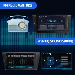 ESSGOO 9" Android 13 Car Stereo Radio Carplay/Android Auto Touchscreen GPS Nav BT RDS For BMW 3 Series E90 E91 E92 E93 2005-2013