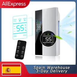 Dehumidifier and Air Purifier 2 in 1 Moisture Absorber Household Mute Bedroom Basement Remote Control Timing External Water Pipe