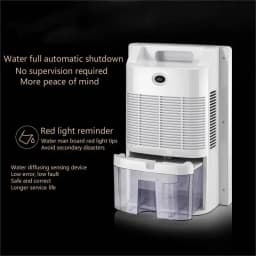 Dehumidifier and Air Purifier 2 in 1 Moisture Absorber Household Mute Bedroom Basement Remote Control Timing External Water Pipe