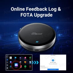 OTTOCAST Android AI Box QCM6125 OttoAiBox P3 Lite Wireless CarPlay for Netflix for Youtuber Built in GPS Car Accessories 4+64G