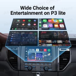 OTTOCAST Android AI Box QCM6125 OttoAiBox P3 Lite Wireless CarPlay for Netflix for Youtuber Built in GPS Car Accessories 4+64G