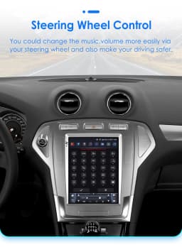OSSURET 9.7inch 2 DIN Android 13 Car Radio for Ford Mondeo mk4 Galaxy A/C 2007-2010 Multimedia Stereo Vertical Screen Carplay