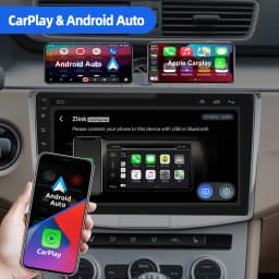 ESSGOO 10" Android 13 4+64G Car Stereo Wireless Carplay GPS Navi Bluetooth FM RDS WIFI For VW Passat B6 B7 CC Magotan 2010-2015
