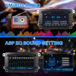 ESSGOO 7in Android 14 Auto CarPlay Car Stereo Radio GPS Navi WIFI RDS FM ASP BT for VW Golf 5 6 Passat B6 B7 Polo Touran Tiguan