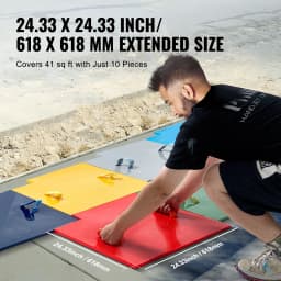 VEVOR Concrete Stamps Mat Concrete Texturing Skin Polyurethane Stamp Stone Tile Texture Mat Slate floor Imprint Concrete Molds