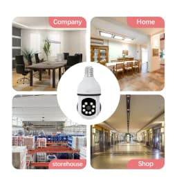 5GWiFi e27 Bulb Camera Indoor Monitoring Home Security Baby Monitor Full Color Automatic Human Tracking Safety Protector