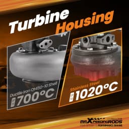 T25 T28 Turbo GT2871 GT2860 Dual Ball Bearing Racing Turbocharger w/ Wastegate